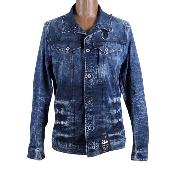 Denim Jacket X G-Star Raw Slim Faded Tailor Size Large - Picture 1 of 7